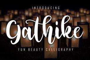 Gathike Fun Beauty Calligraphy Font Download