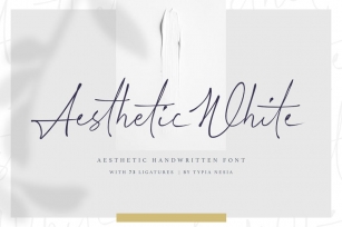 Aesthetic White Font Download