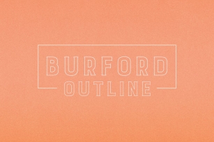 Burford Outline Font Download