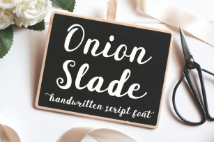 Onion Slade Script Font Download