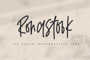 Ronastook - Minimal Handwritting Font Font Download
