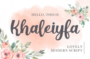 Khaleiyfa - Lovely Script Font Download