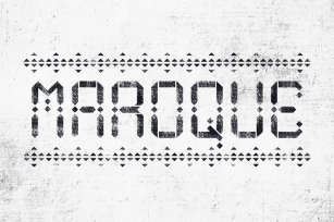 Maroque Stencil Font Download