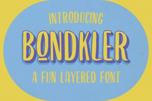 Bondkler Playful Font Font Download