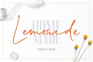 Lemonade Fonts Duo Font Download
