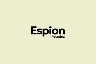 ESPION Rounded - Modern Typeface Font Download