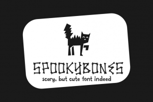 Spookybones - A Fun Sans Serif Halloween Font Font Download