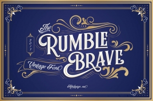 Rumble Brave Vintage Fonts Font Download