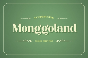 Monggoland Elegant Serif Font Font Download