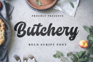 Butchery - Bold Script Font Font Download