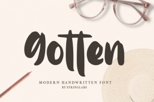 Gotten - Modern Handwritten Font Font Download