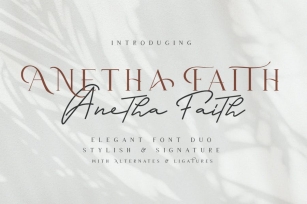 Anetha Faith Typeface Font Download