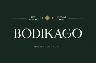 Bodikago Luxury Serif Font Font Download