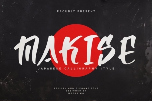 Makise - Japan Calligraphy Style Font Download