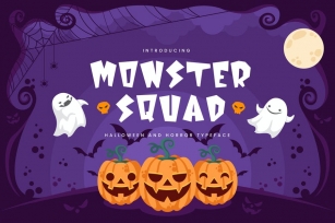 Monster Squad - Fun Halloween Typeface Font Download