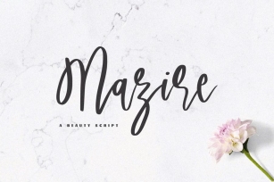 Mazire - A Beauty Script Font Font Download