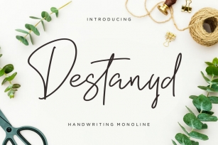 Destanyd Handwriting Monoline Font Download