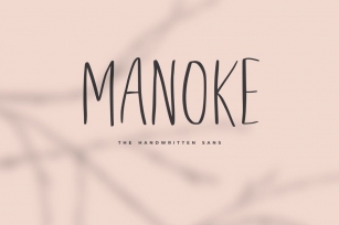 Manoke - The Handwritten Sans Font Download