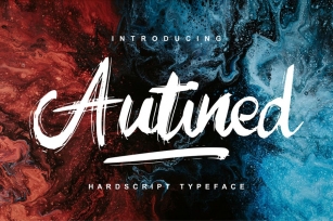 Autined | Hardscript Typeface Font Font Download