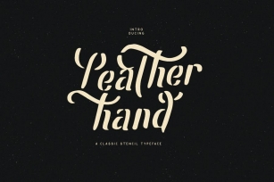 Leatherhand Stencil Fonts Font Download