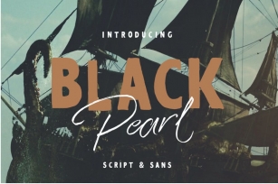 Black Pearl Font Duo + Extras Font Download