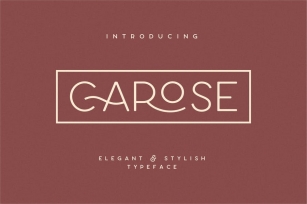 Carose Sans- 6 Elegant Typeface Font Download