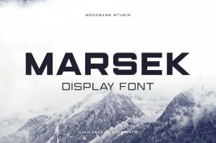 (NEW) Marsek - A Solid Display Font Font Download