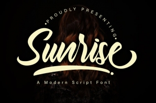 Sunrise Modern Script Font Font Download