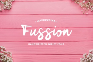 Fussion Handwritten Script Font Font Download