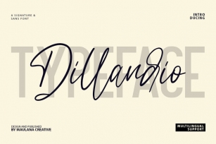Dillandio - Font Duo Font Download