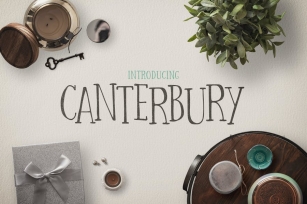 Canterbury Font + Bonus Mockups Font Download