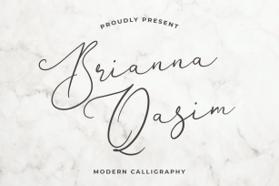 Brianna Qasim Beautiful Calligraphy Font Font Download