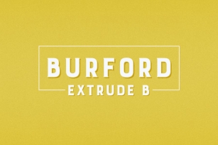 Burford Extrude B Font Download