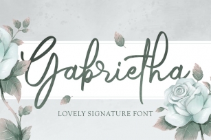 Gabrietha - Lovely Signature Font Download