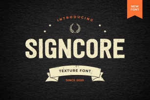 Signcore Sans Serif Texture Font Font Download