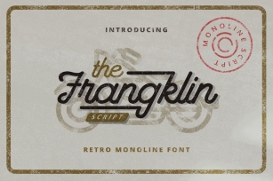 Frangklin - Monoline Retro Font Font Download