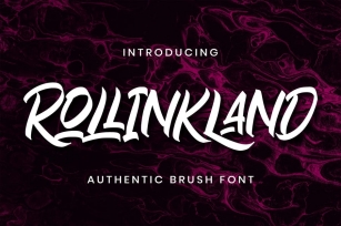 Rollinkland - Authentic Brush Font Download