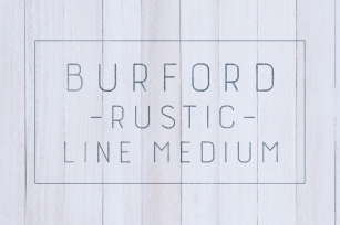 Burford Rustic Line Medium Font Download