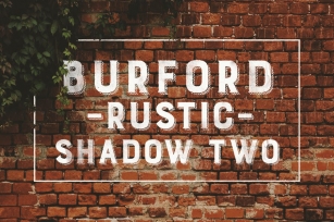Burford Rustic Shadow Two A Font Download