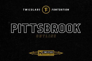 Pittsbrook Outline Font Download
