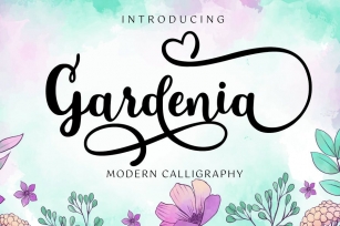 Gardenia Script with Swash Font Font Download