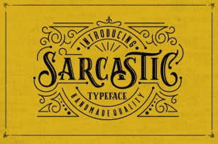 Sarcastic Typeface Font Download