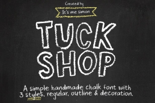 Tuck Shop font Font Download