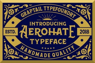 Aerohate Typeface Font Download