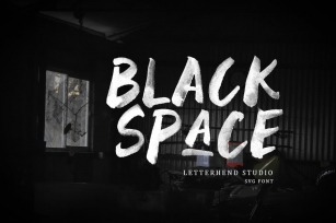 Black Space SVG Font Font Download