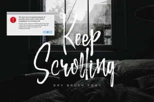 Keep Scrolling - Handwritten Font Font Download