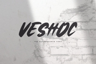Veshoc - The Handbrushed Font Font Download