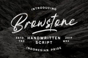 Browstone - Brush Script Font Font Download