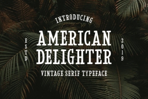 American Delighter Vintage Typeface Font Download