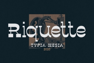 Riquette - Reverse Serif Font Font Download